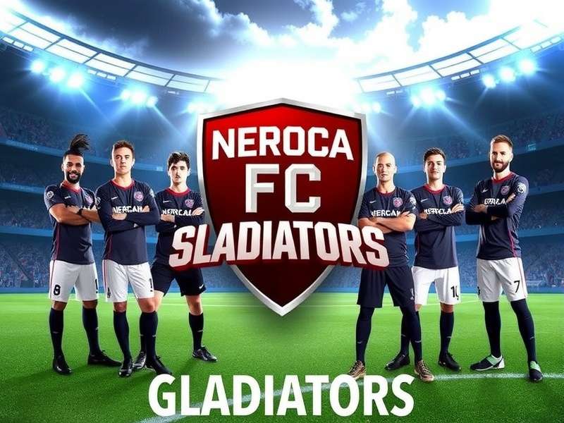 NEROCA FC Gladiators Official Cover NEROCA FC Gladiators game cover with team warriors and stadium